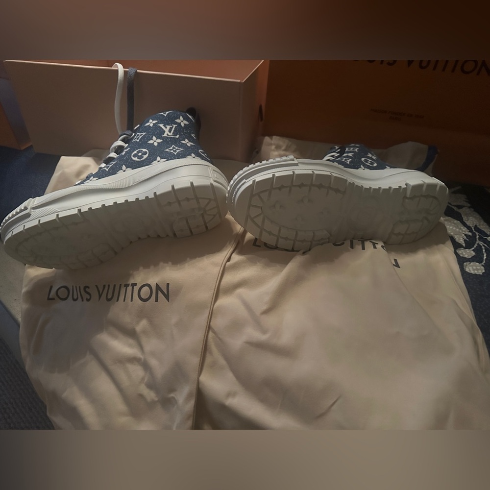 Louis Vuitton Blue Monogram Sneakers